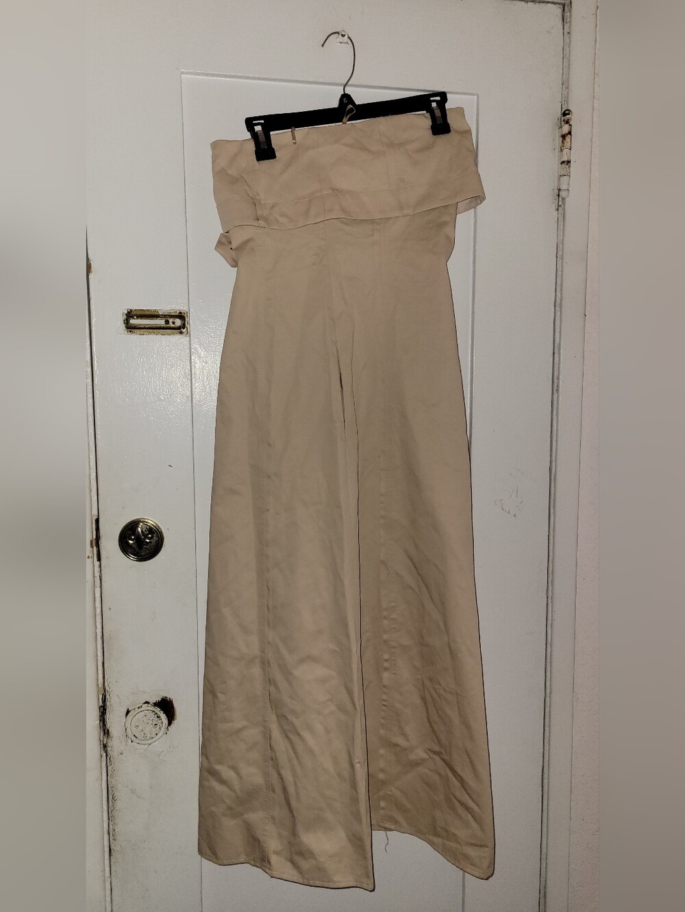Zara Woman Beige Sleeveless Dress Trench Straight Neck Size XS - Picture 2 of 8